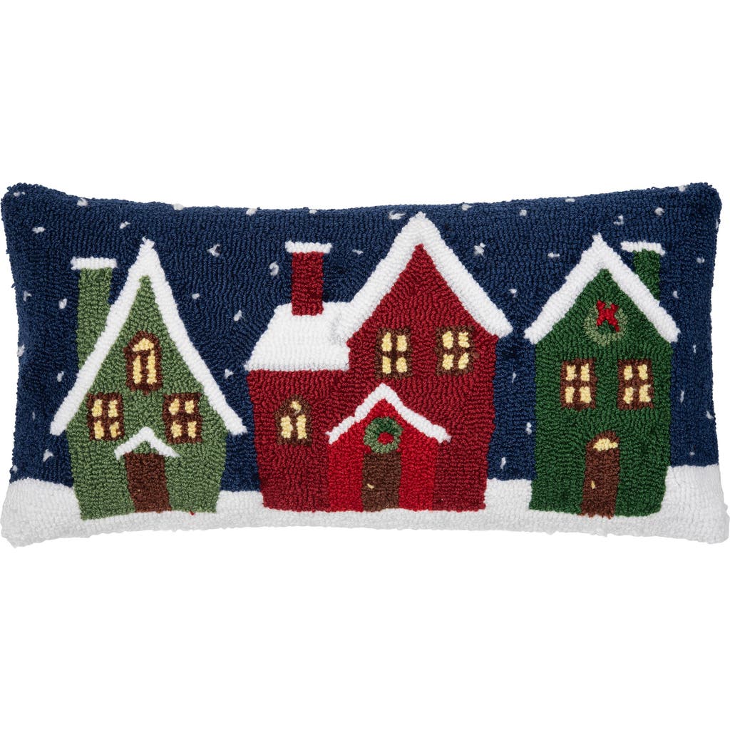 C & F Home C&f Home Winter Village Hooked Pillow In Multi