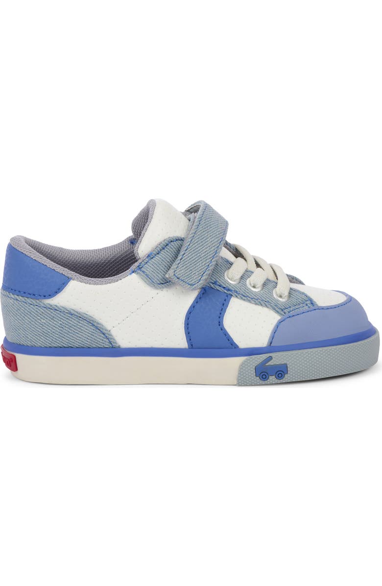See Kai Run Kids' Connor Sneaker, Alternate, color, White/Washed Denim