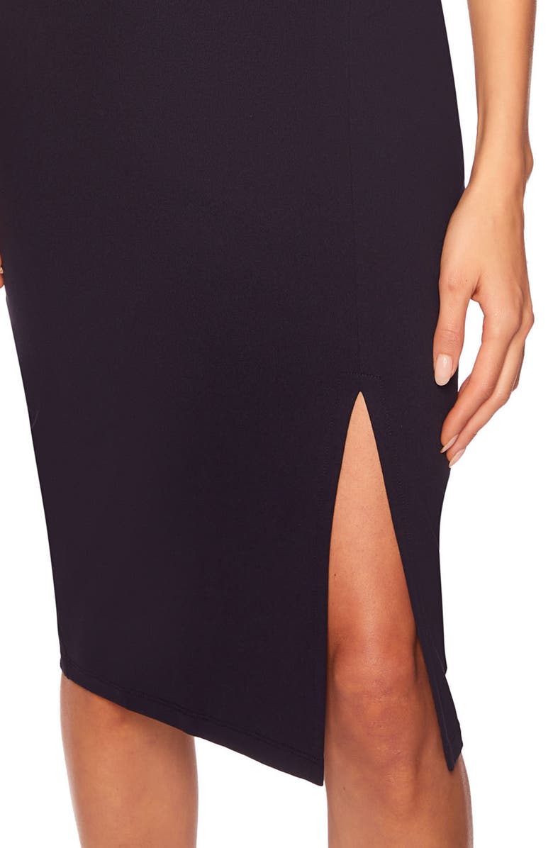 Susana Monaco High Waist Slit Front Skirt, Alternate, color, 