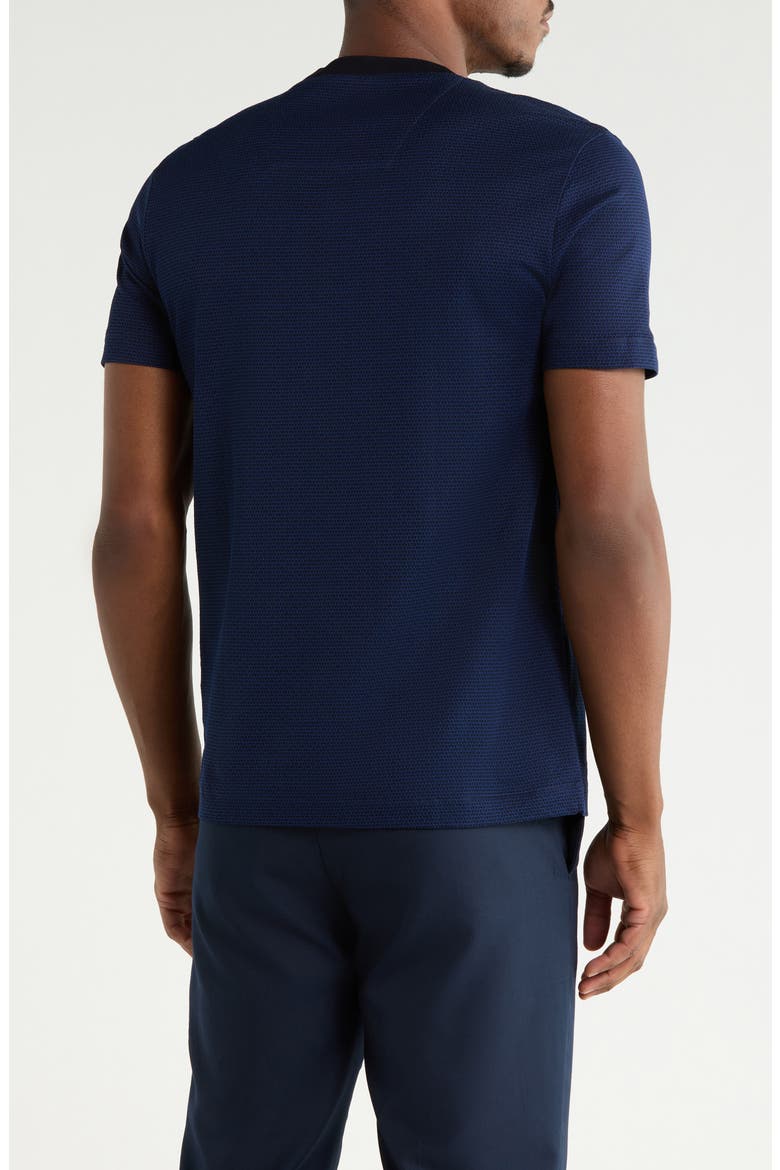 C-Thompson Textured Cotton T-Shirt, Alternate, color, DARK BLUE