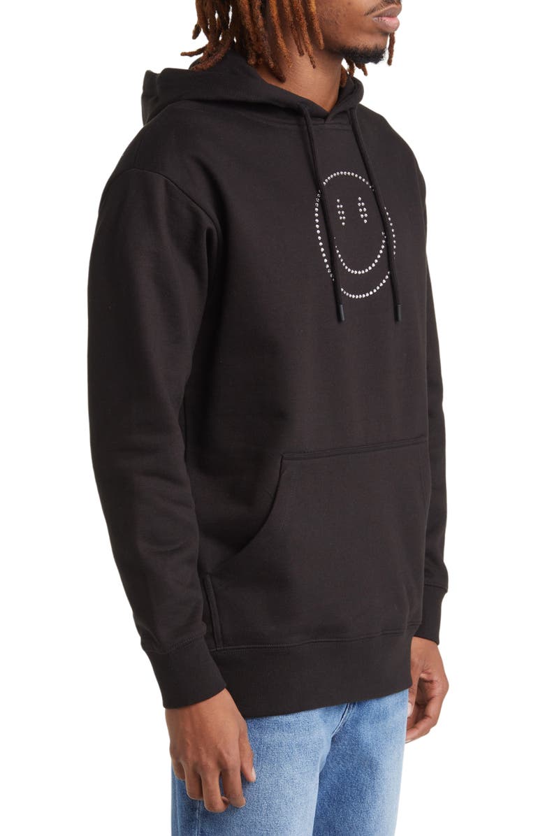MARKET SMILEY<sup>®</sup> Swarovski<sup>®</sup> Crystal Embellished Cotton Hoodie, Alternate, color,