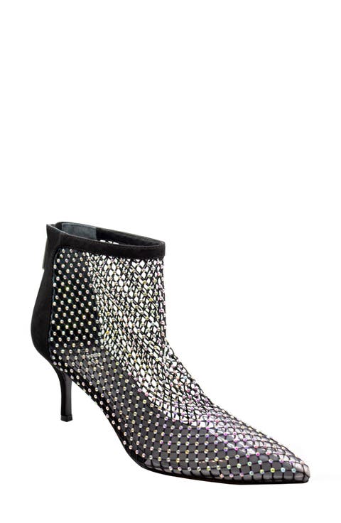 Afterhours Rhinestone Mesh Bootie (Women)