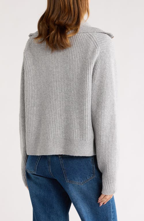 Abound Zip Sweater Cardigan In Gray