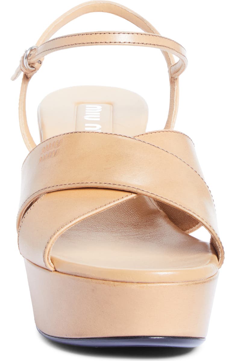 Miu Miu Platform Sandal, Alternate, color,