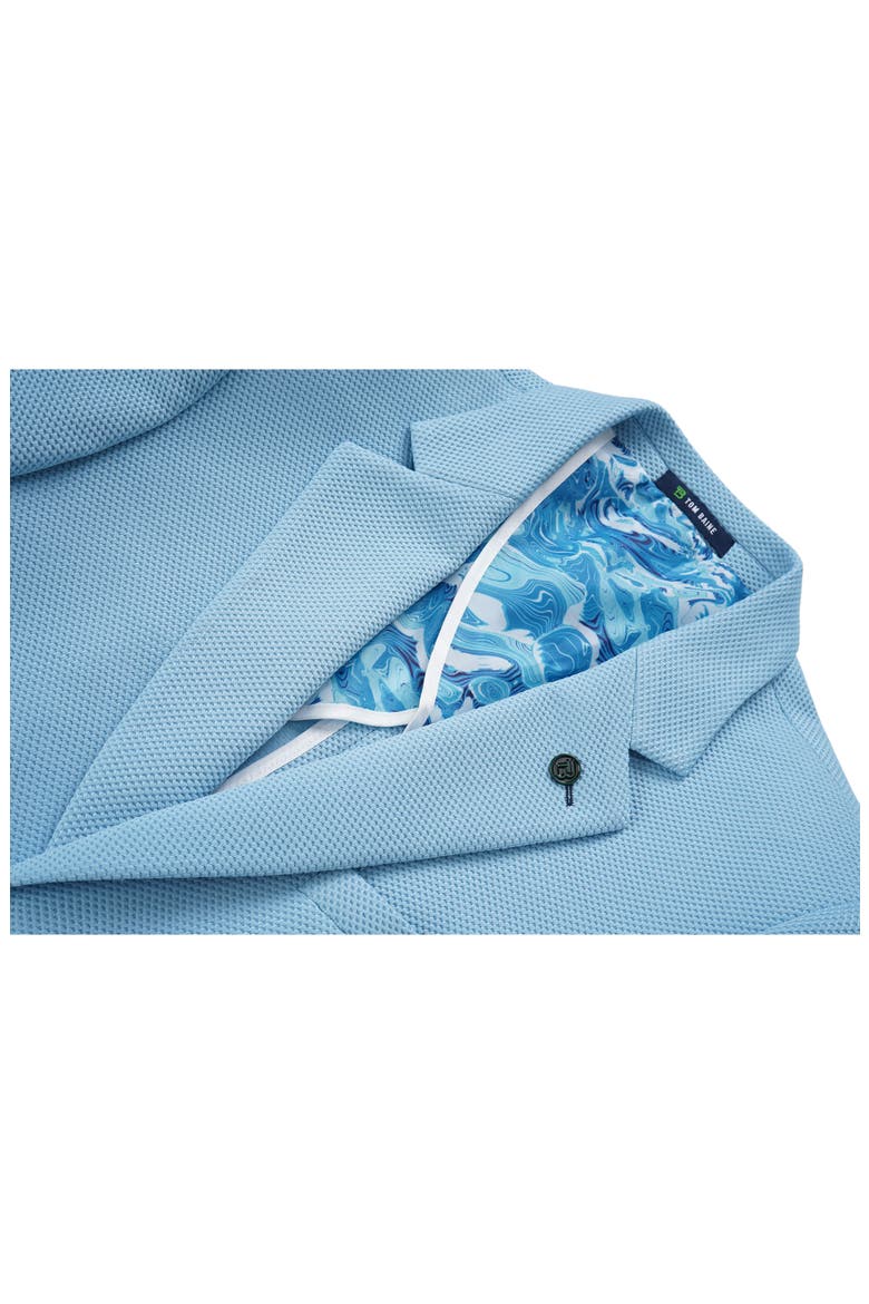 Performance Two-Button Waffle Sport Coat, Alternate, color, SKY BLUE