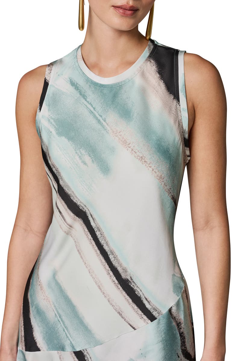 Donna Karan New York Sleeveless Asymmetric Hem Dress, Alternate, color, 