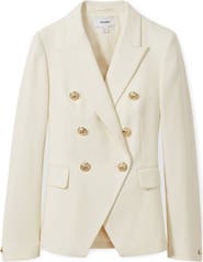 Reiss Tally Double Breasted Wool Blend Blazer