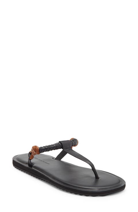 Knotted T-Strap Sandal (Women)