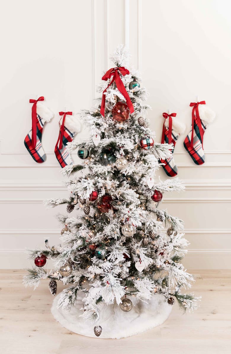 Rachel Parcell Frost Faux Fur Tree Skirt, Alternate, color, 