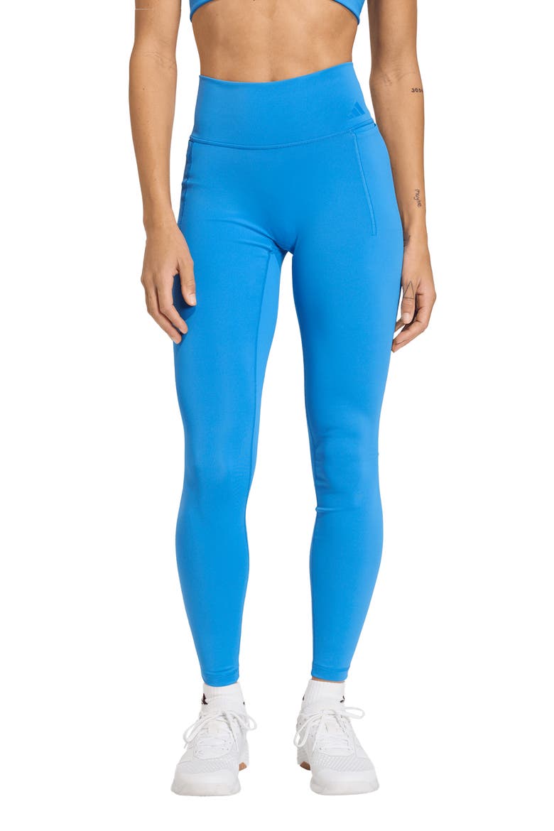 Optime Workout Full Leggings, Main, color, RAY BLUE