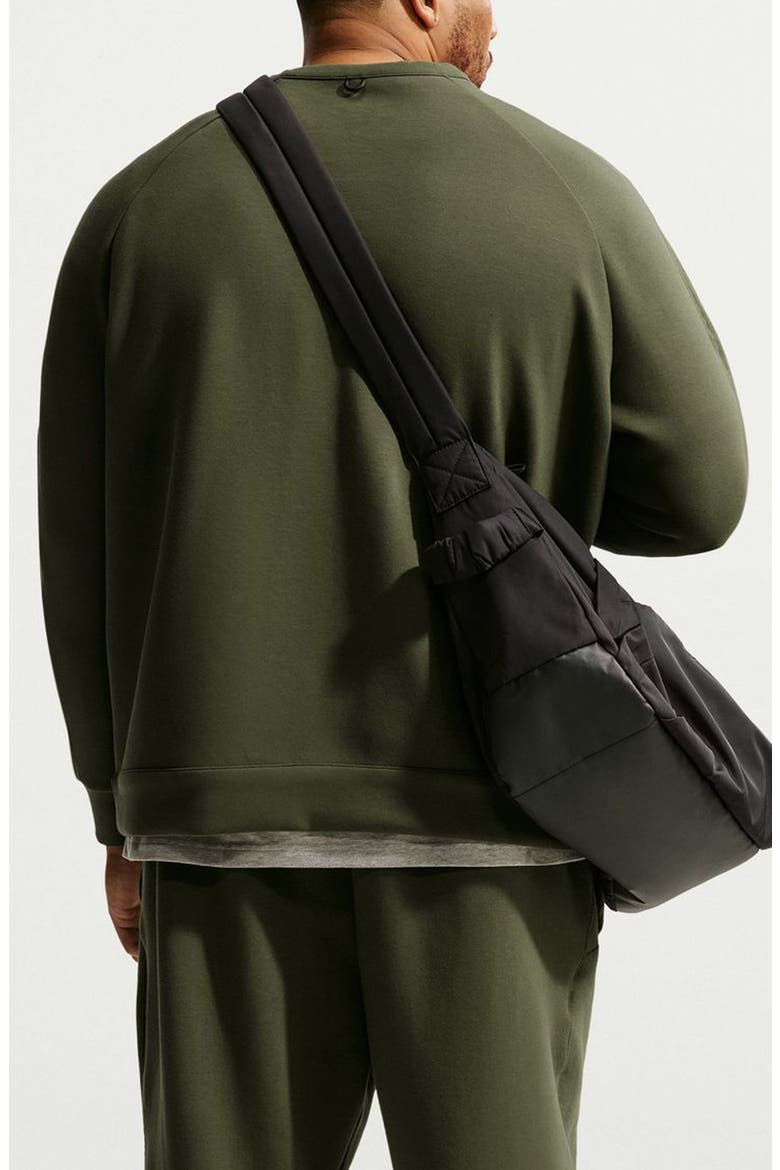 24.7 ImpossiblySoft Dri-FIT Crew Sweatshirt, Alternate, color, KHAKI/SEQUOIA