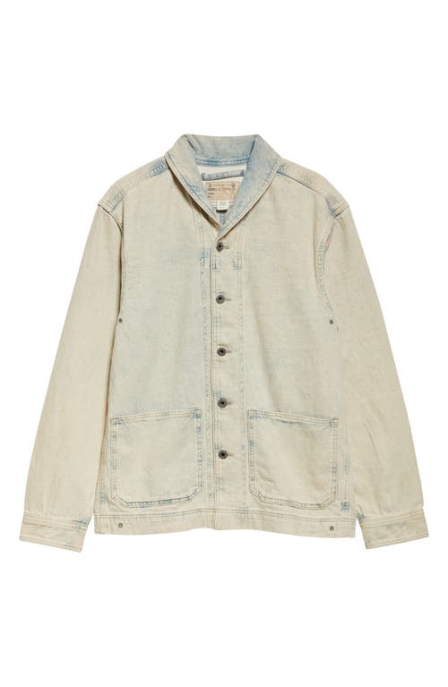 Double Rl Washed Indigo Selvedge Denim Overshirt