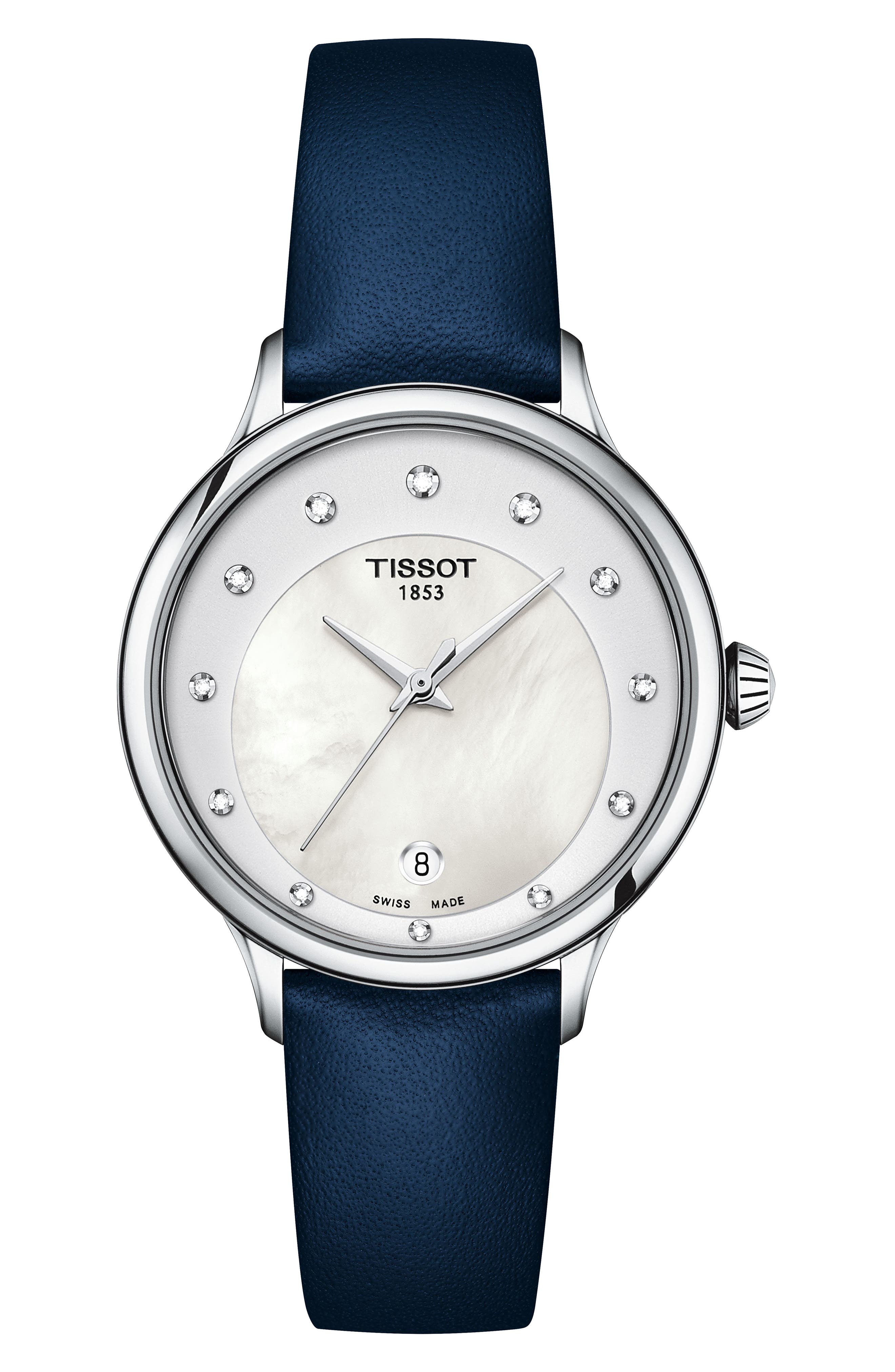 Tissot Odaci-T Leather Strap Watch, 33mm