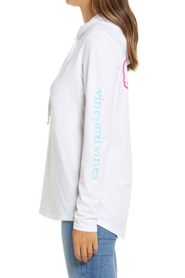 Edgartown Hooded T-Shirt, Alternate, color, WHITE CAP