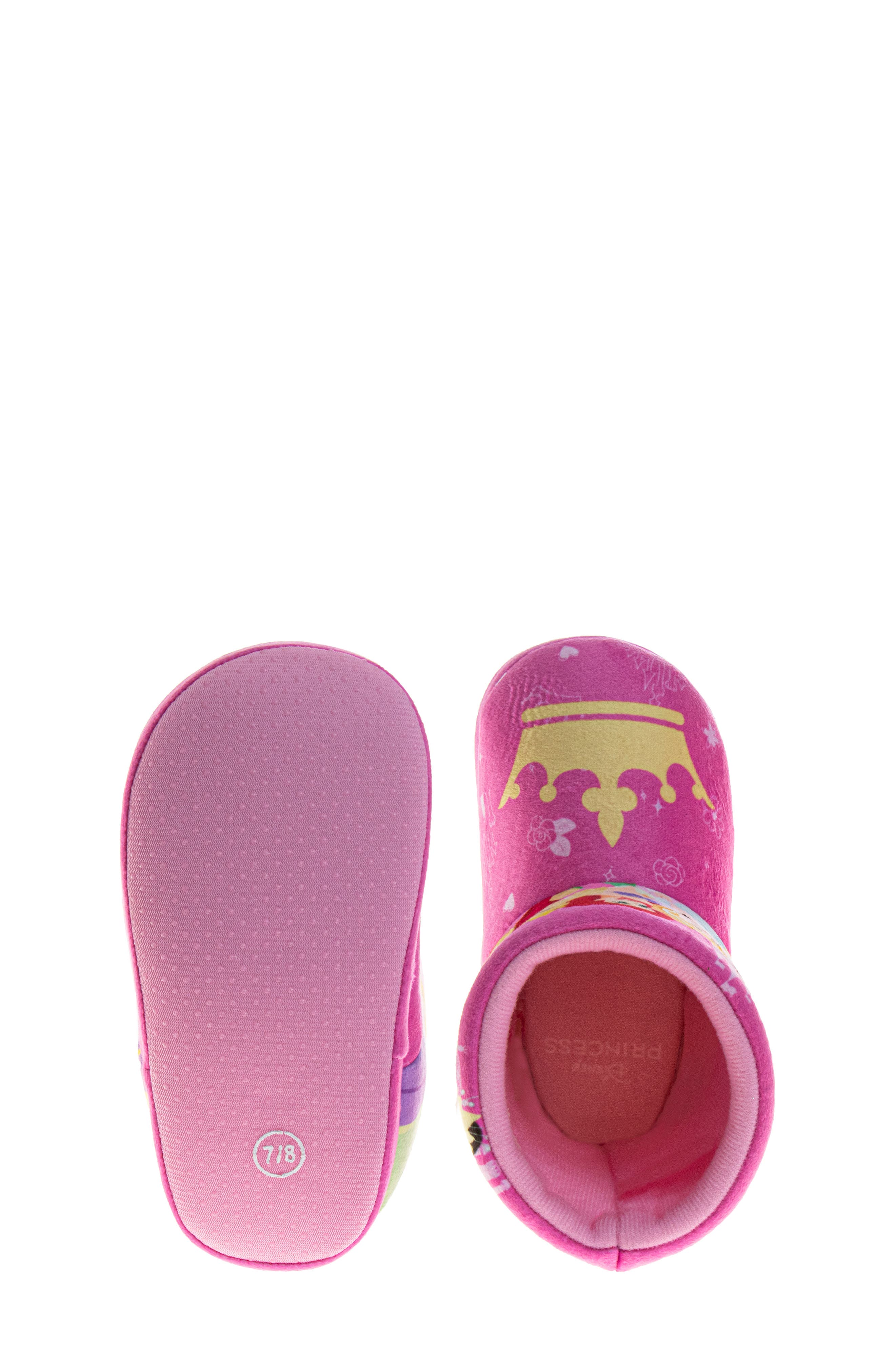 Kids' Disney Princess Slipper Bootie, Alternate, color, PINK