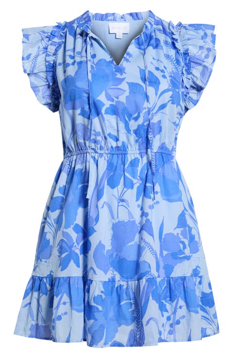 Evren Tropics Sardy Cotton Minidress (Plus)