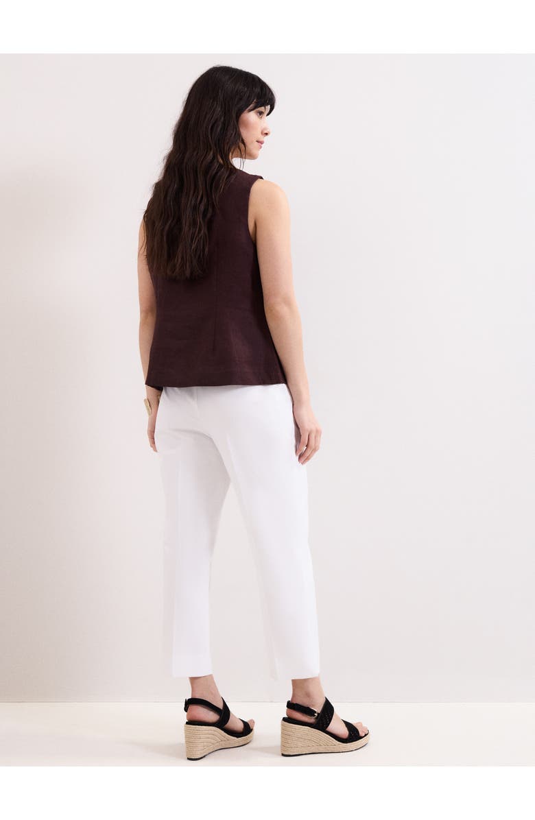 Phase Eight Miah Cropped Tailored Trousers, Alternate, color, White