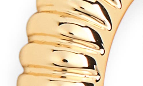 Ak Anne Klein Set Of 3 Puffy Hoop Earrings In Gold