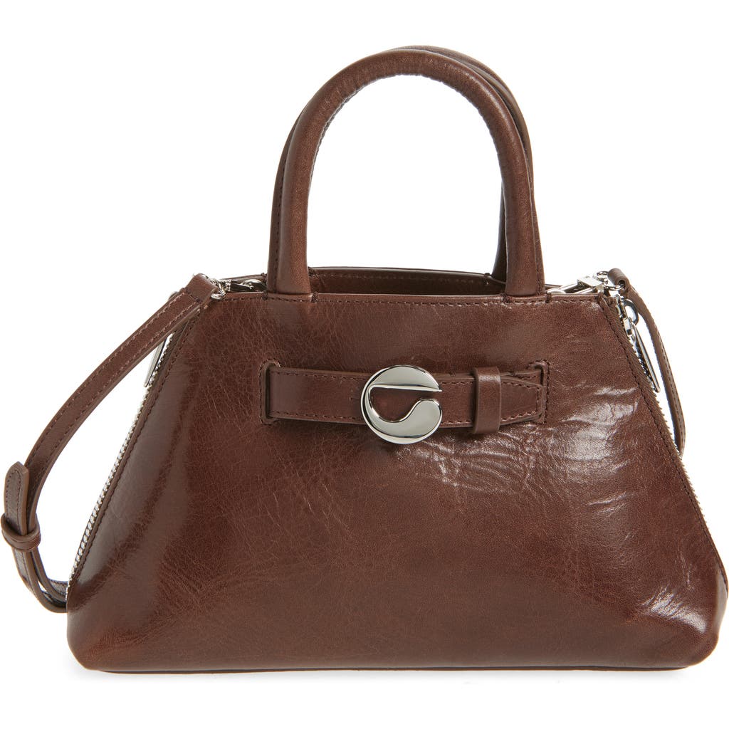 Coperni Mini Data Leather Top Handle Bag