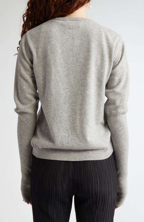Shop Bite Studios Cashmere Rib Cardigan In Grey Melange