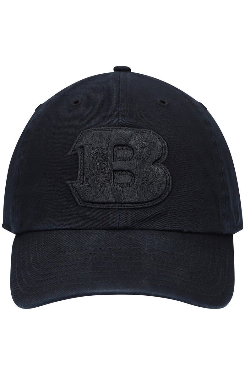 '47 Men's '47 Black Cincinnati Bengals Team Tonal Clean Up Adjustable Hat, Alternate, color, Black