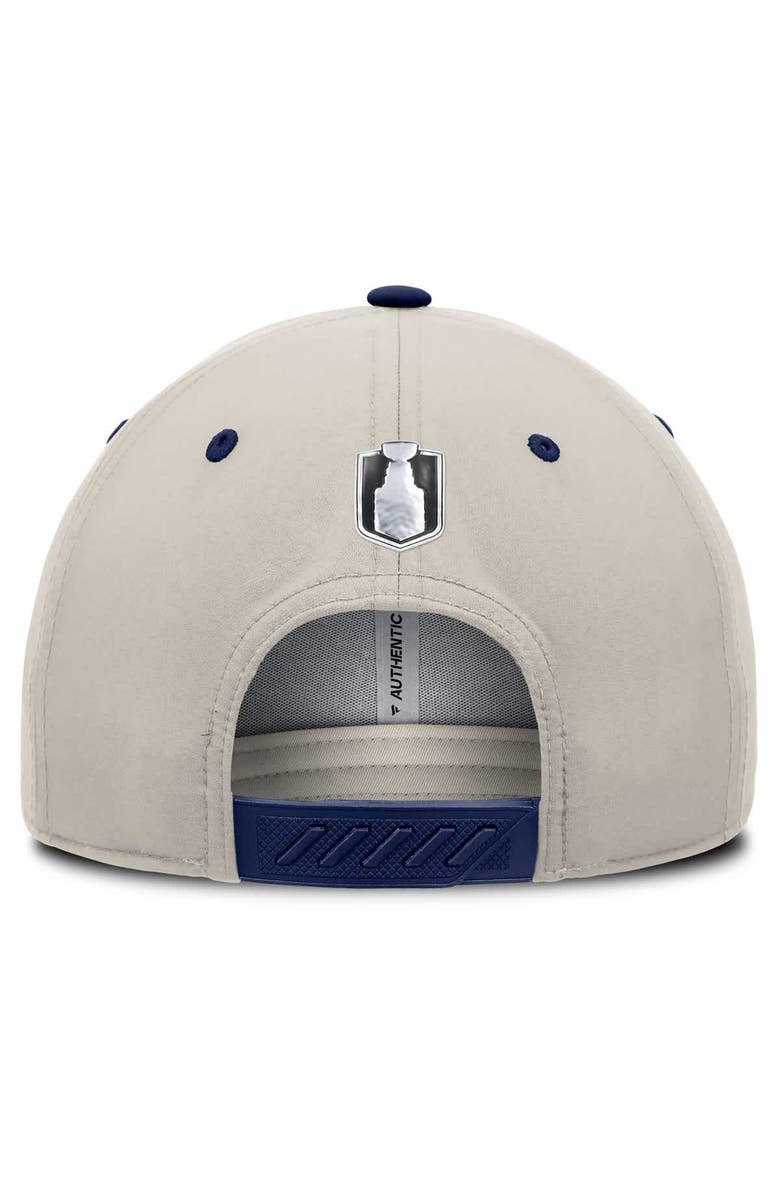 FANATICS Men's  Fanatics  Navy/Gray Montreal Canadiens 2025 Stanley Cup Playoffs Locker Room Trucker Adjustable Hat, Alternate, color, 