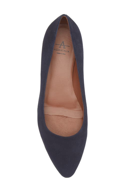 Aquatalia Penina Flat In Navy