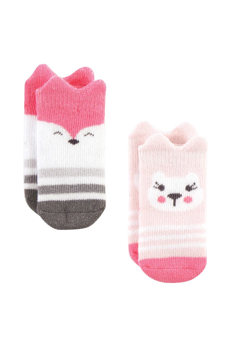 Cozy 8-pair Terry Sock Collection (baby), Alternate, color, Pink Animals