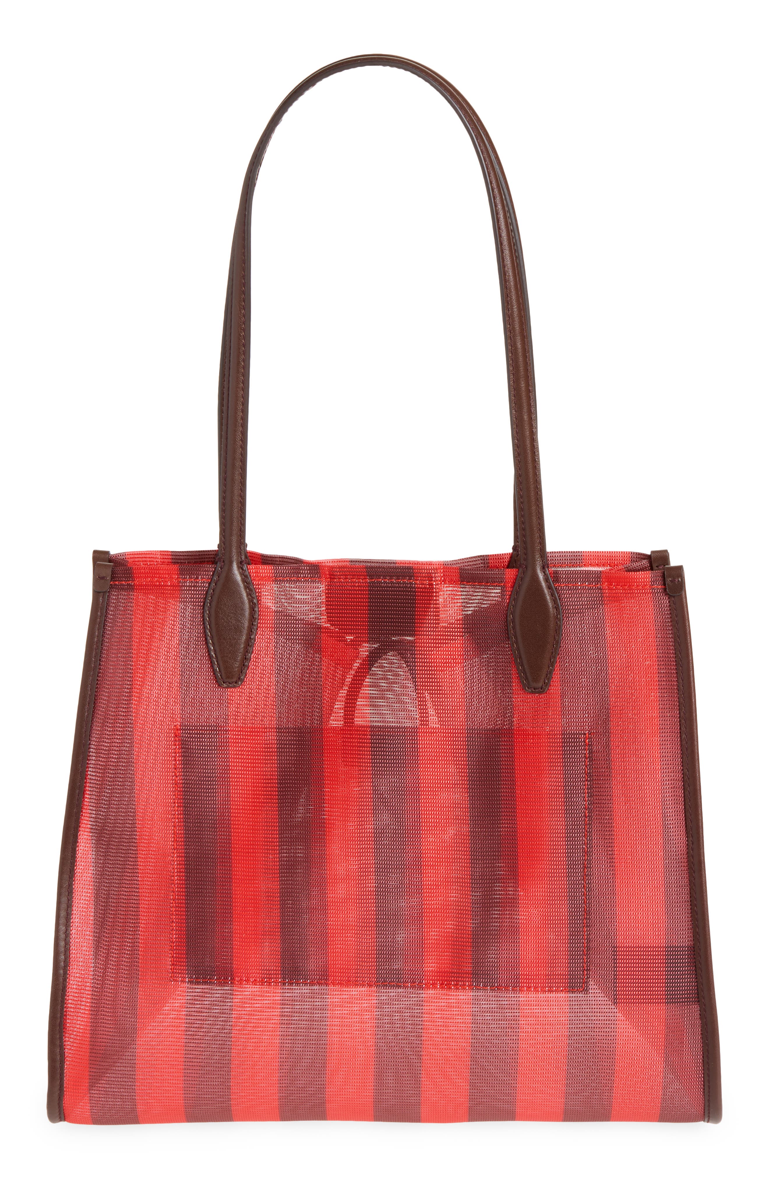 Madewell The Lexington Tote, Alternate, color, Enamel Red Multi