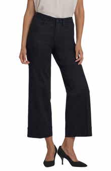 NYDJ Teresa High Waist Wide Leg Ankle Jeans
