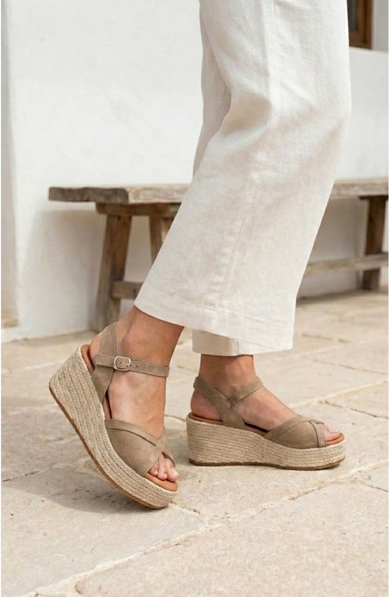 Menina Step Triana Suede Espadrille, Alternate, color, Camel