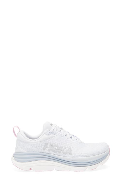 Hoka Gaviota 5 Running Shoe In Sea Ice/pink Twilight