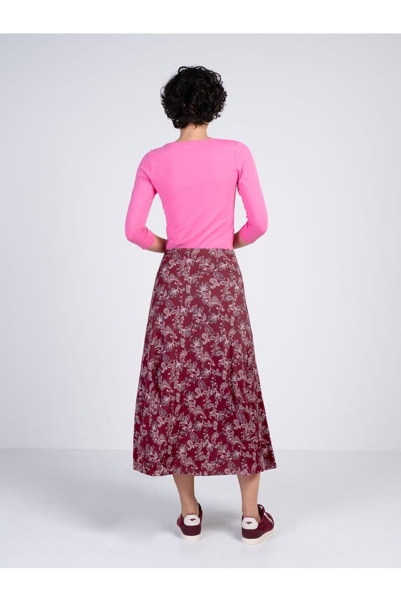 Printed Paisley Maxi Skirt, Alternate, color, Winter Paisley