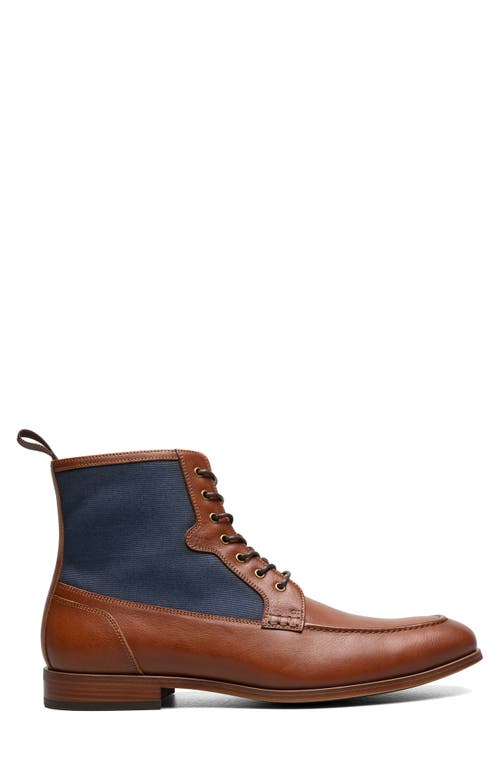 Stacy Adams Brumley Moc Toe Lace Up Boot In Brown