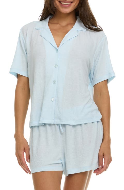 Serina Crinkle Cotton Short Pajamas