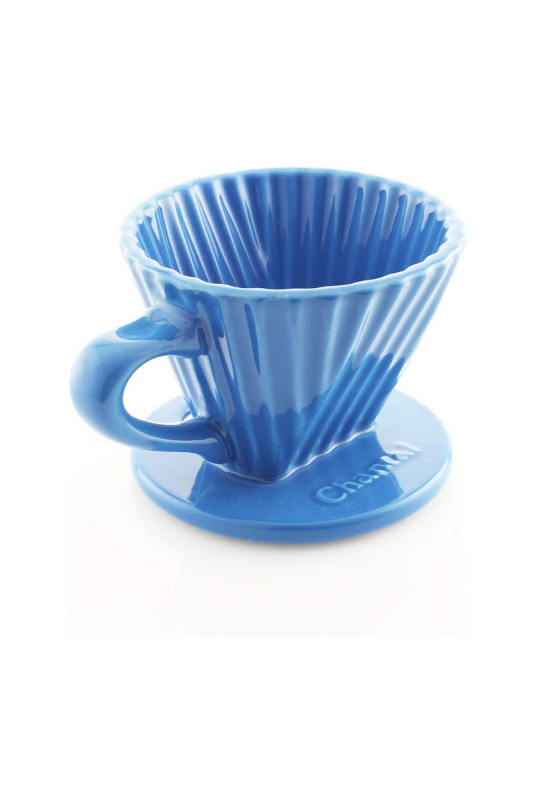 8 ounce Lotus Ceramic Pour Over Coffee Filter, Alternate, color, Blue Cove