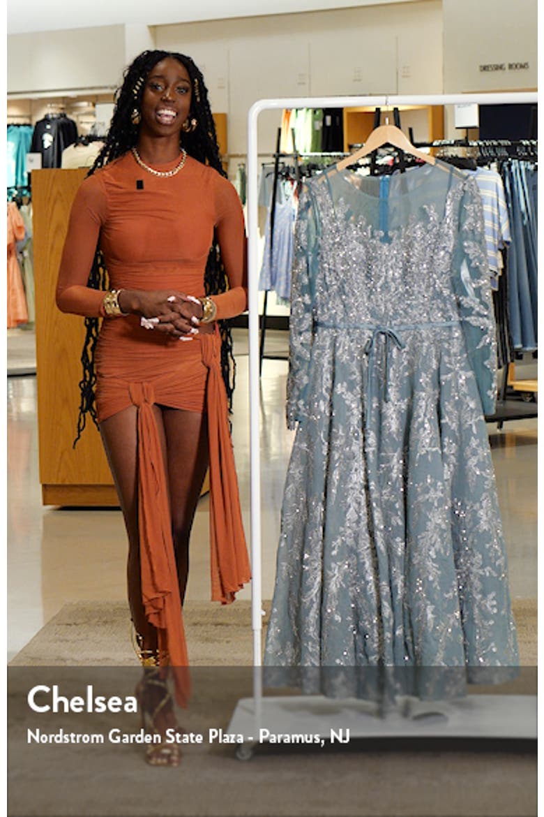 Women’s A-Line Illusion Dress with Embellished Belt video