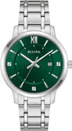 BULOVA Sutton Diamond Marker Bracelet Watch, 40mm