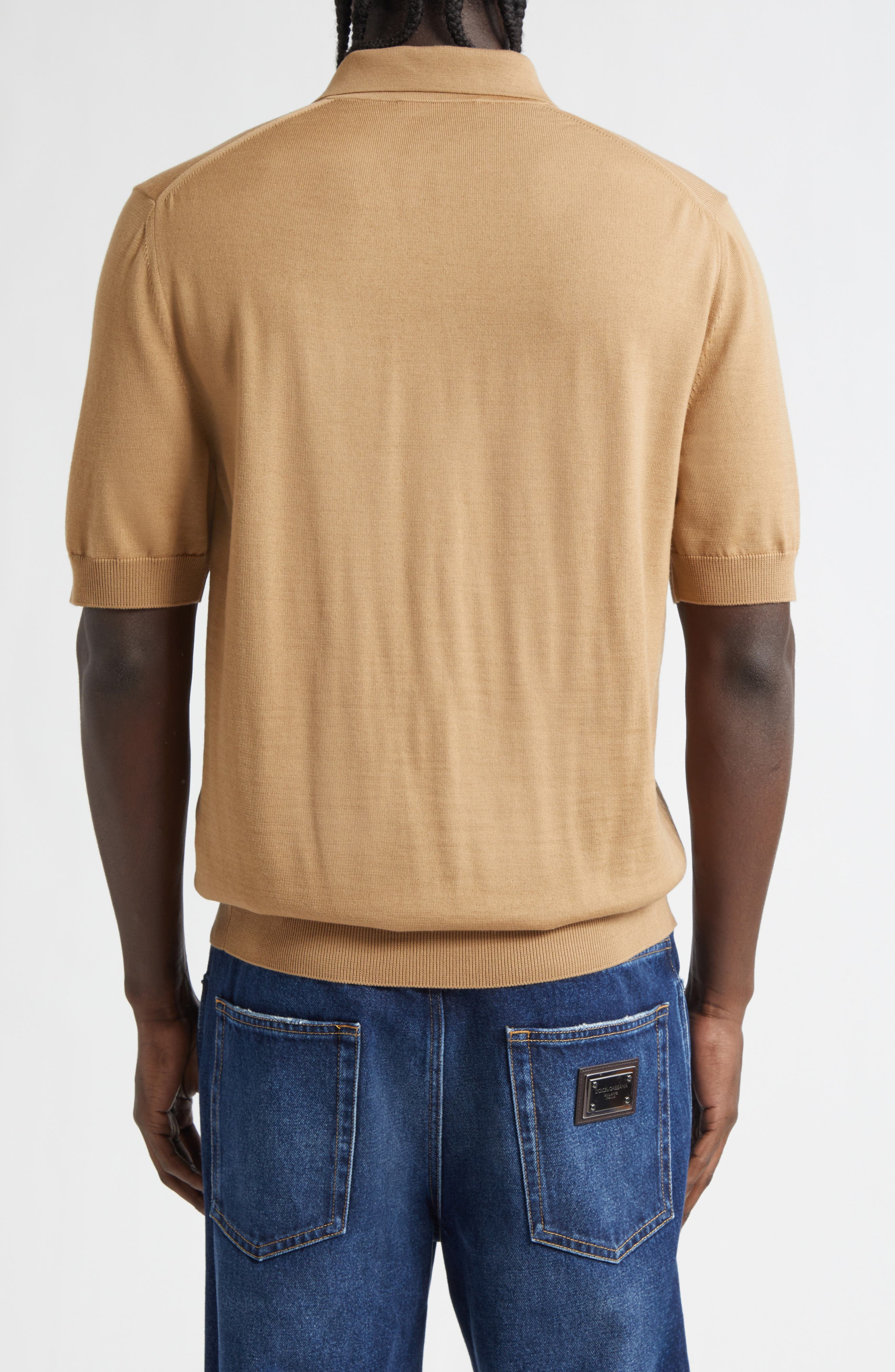 Logo Patch Virgin Wool Polo - image 2