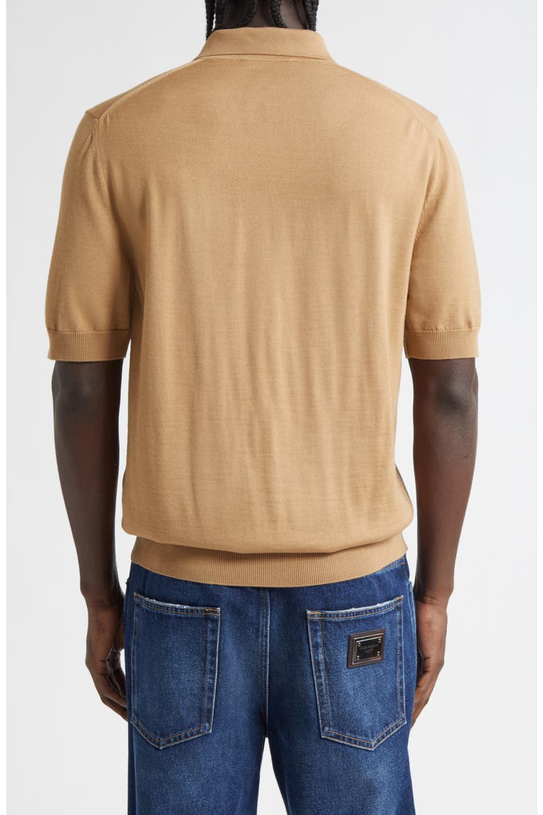 Logo Patch Virgin Wool Polo, Alternate, color, BEIGE MEDIO