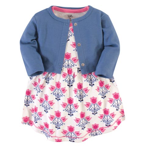 Organic Cotton Dress and Cardigan (Baby)
