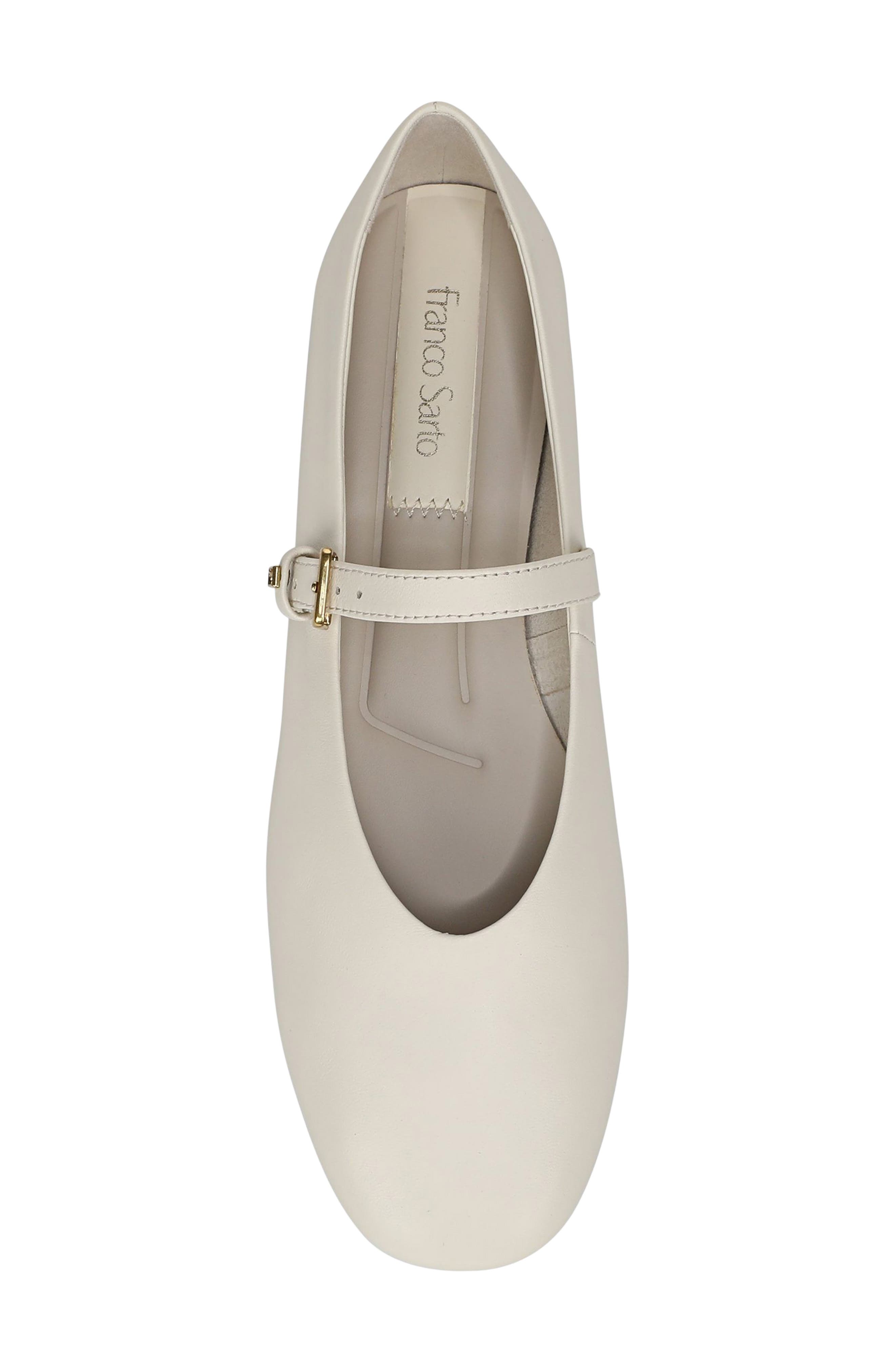 Odilia Mary Jane Flat, Alternate, color, MARSHMALLOW