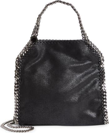 【Stella McCartney】 Falabella Mini faux leather tote bag Women Black Falabella Mini Tote Bag | Stella McCartney US