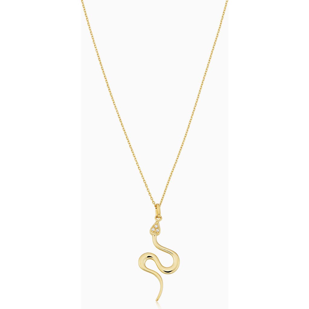 Oradina 10k Gold Snake Charmer Necklace In Yellow Gold