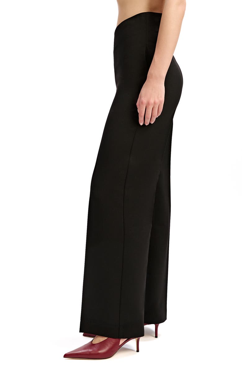 Bardot Polina 'V' Waist Pants, Alternate, color, Black