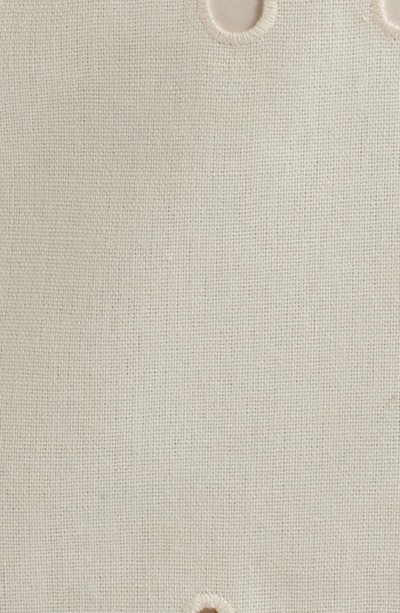MOON RIVER Eyelet Embroidery A-Line Dress, Alternate, color, Cream