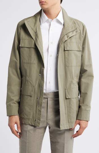 Jack Victor Jonte Field Water Repellent Raincoat In Green