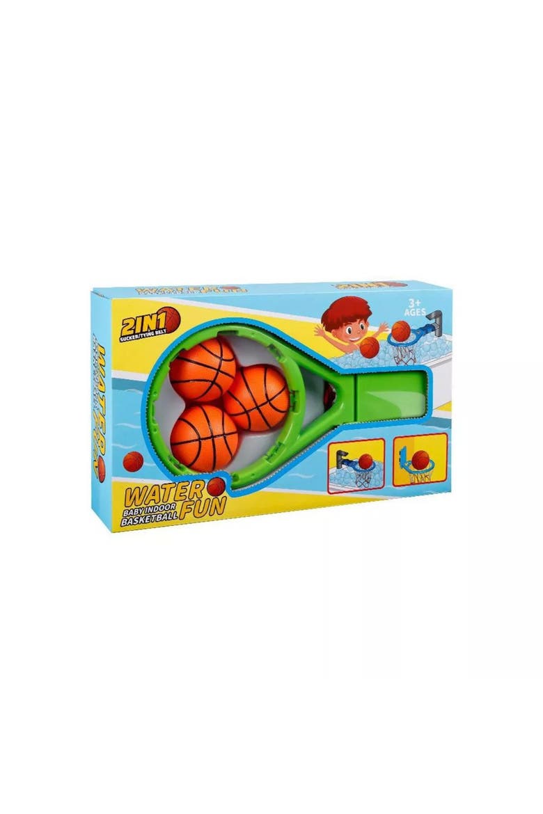 Basketball Adjustable Suction Hoop Playset, Alternate, color, Green