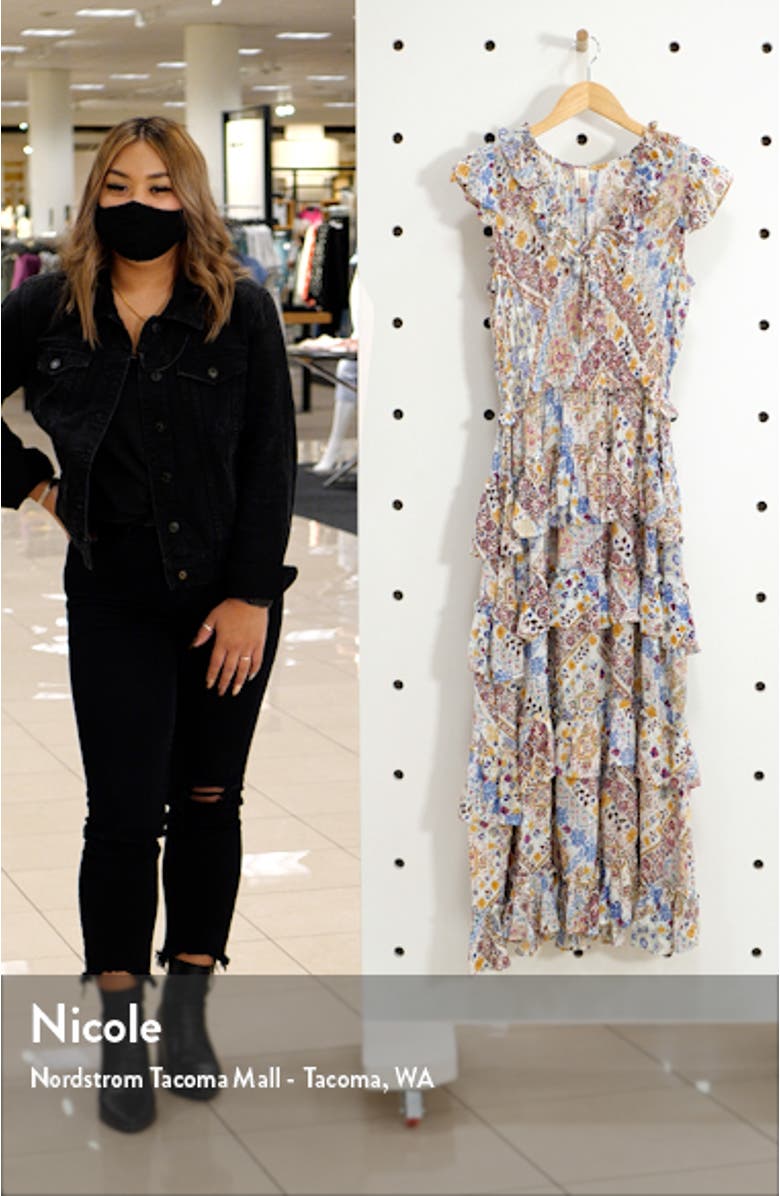 Romina Ruffle Midi Dress, sales video thumbnail