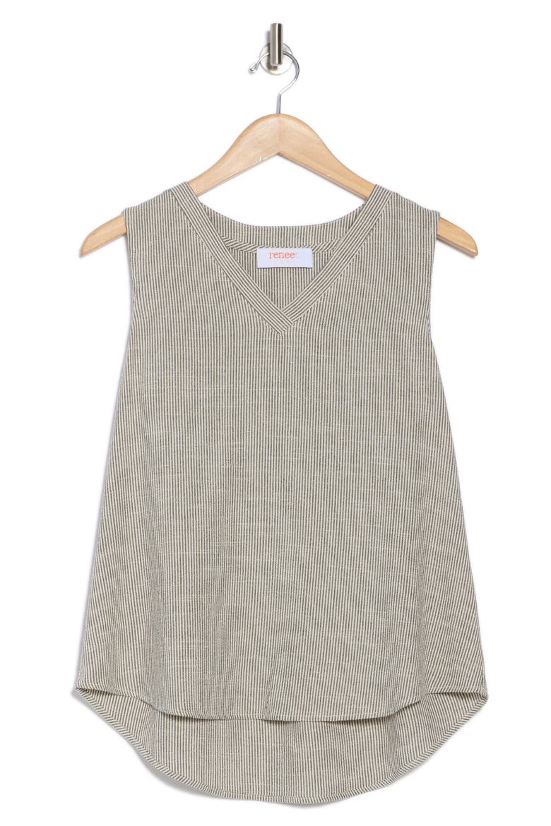 Striped Tank Top, Alternate, color, GREY